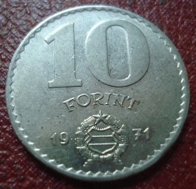 1971 HUNGARY 10 FORINT IN EF CONDITION - Image 1 of 2