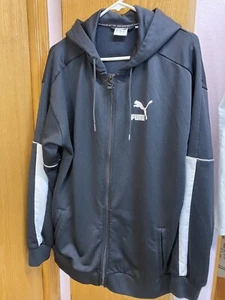 Puma Retro Full Zip Hoody ~ Men’s Size US Large ~ style 576375-01 - Picture 1 of 6