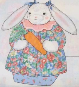 BETSY BUNNY DOLL FABRIC SEWING PANEL BY CRANSTON W/INSTRUCTIONS - Picture 1 of 3