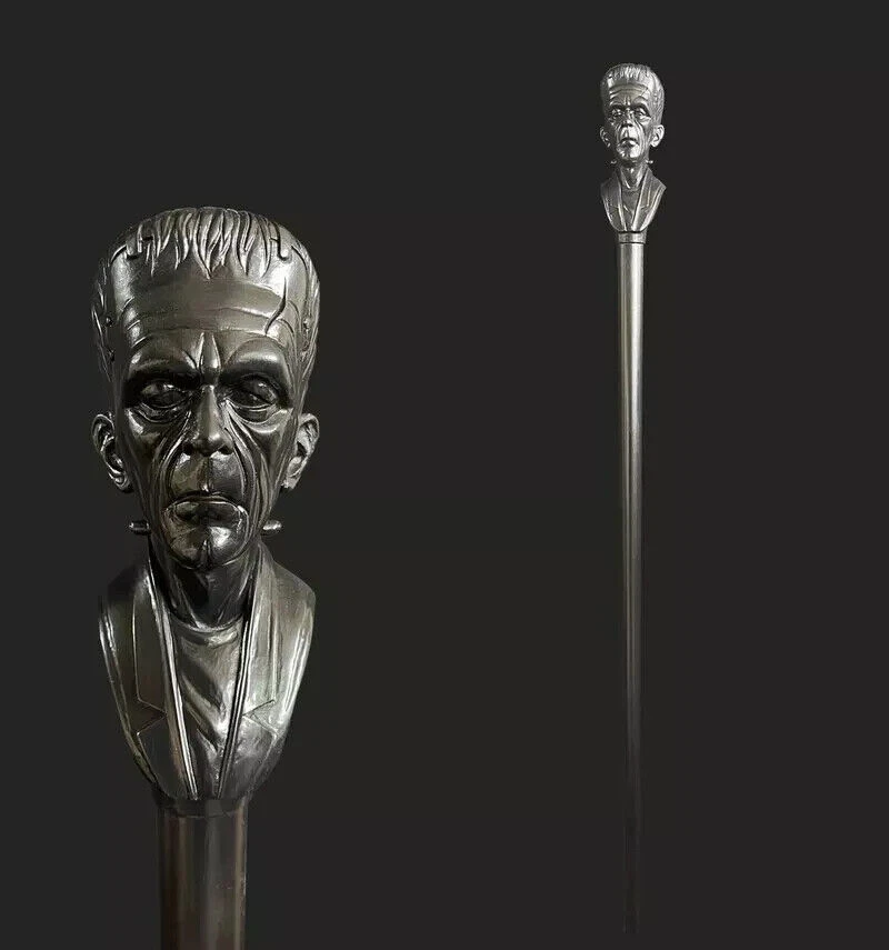 Bastón Frankenstein hecho a mano bastón tallado bastón bastón hecho a mano de madera Foto 1 de 1