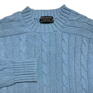 Vintage Brooks Brothers Sweater 1950-60s Cable Knit Men's Size 44 Medium - Picture 1 of 5