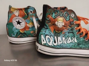 Zapatillas altas AQUAMAN Converse DC Comics - Hombre 8 Mujer 10 - ¡Limpios! - Imagen 1 de 15