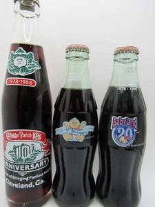 Lot / 3 Different BABYLAND GENERAL HOSPITAL - Cabbage Patch - Coca Cola Bottles - Picture 1 of 11