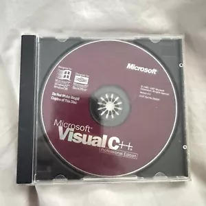 Microsoft Visual C ++ 6.0 Professional Edition - for Windows 95 or NT w/Key SEAL - Picture 1 of 2