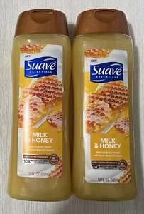 2-Pack Suave Essentials Milk & Honey Gentle Body Wash 18 fl oz Each - Picture 1 of 1