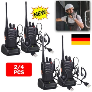 2/4x Baofeng Walkie Talkie 5KM BF-88E Radiotelefony Radiotelefon ręczny 16 kanałów - Zdjęcie 1 z 21