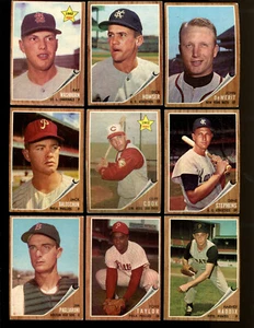 1962 Topps Baseball Card Lot of (40) All Different w/ Rookies - Picture 1 of 5