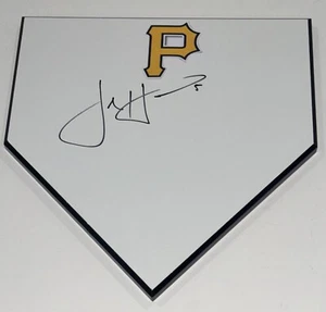 JOSH HARRISON SIGNED HOME PLATE PITTSBURGH PIRATES AUTOGRAPHED - Picture 1 of 2