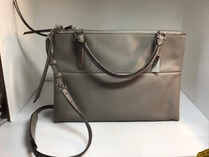COACH GRAY NEW HANDBAG! 30348, crossbody, classis , w/ cover. med to large size - Picture 1 of 11