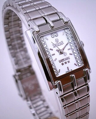  Reloj Swistar 559582L Damas Precisión Cuarzo Esfera Blanca y Tono Plateado  Foto 1 de 4