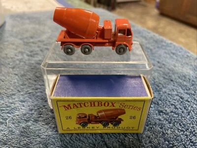 Vintage Lesney MATCHBOX #26 - Cement Lorry - Original Box MINT CONDITION Truck - Image 1 of 4