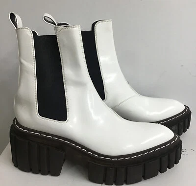 Botines Chelsea Stella Mccartney Emilie blancos plataforma vegana talla 40 Foto 1 de 4