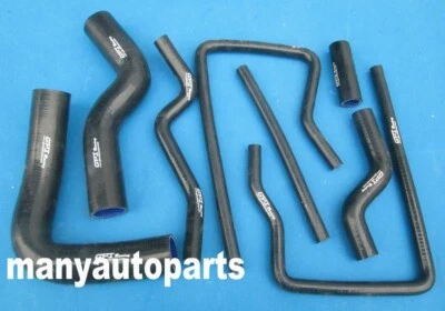silicone coolant hose 1996-2000 Subaru Impreza WRX GC8 EJ20 STI Vers 3-6 BLACK Foto 1 de 4