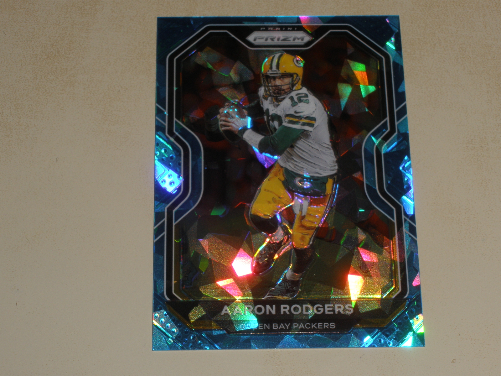 2020 Panini Prizm Blue Ice Prizm #206 Aaron Rodgers 04/99
