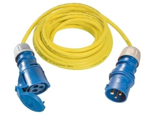 CEE Verlängerung 25m – 230V, Signalfarbe GELB 3 x 2,5mm² für Camping (NEU!) - Bild 1 von 1