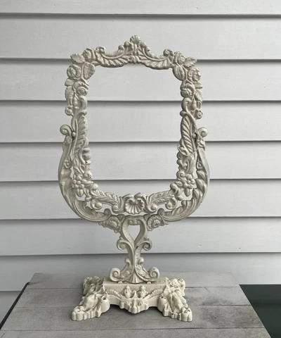 ANTIQUE ORNATE IRON ART - UPRIGHT MIRROR Cover
