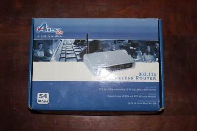 Airlink 101 Super G Wireless Router Gray 802.11a 4 Ports 54 Mbps New - Image 1 of 4