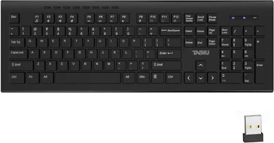 TNBIU Wireless Keyboard, 2.4G Ergonomic Wireless Computer Keyboard, Full Size - Image 1 of 4