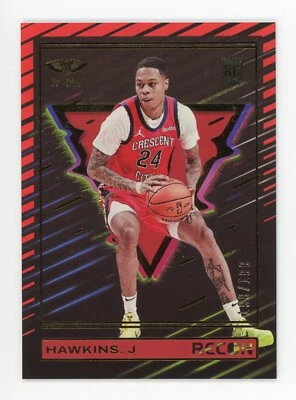 2023-24 Recon Jordan Hawkins Red 199/199 RC #229 Pels Color Match Bookend - Image 1 of 3