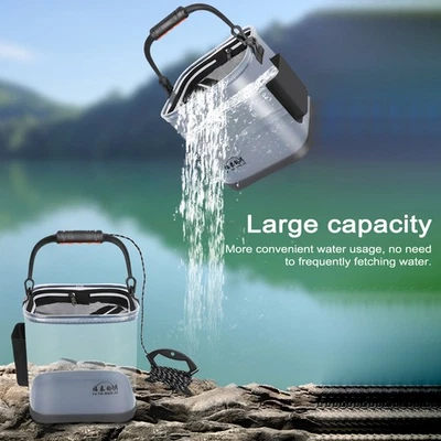 Oudoor Thicken Angeln Eimer Große Kapazität Transparent EVA Wasser Eimer Re 7S1J - Bild 1 von 4