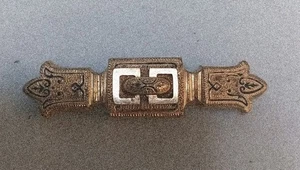 Victorian Era Gold Fill Aesthetic Brooch Bar Scroll Work Engraved CJC J-13 (14 - Picture 1 of 2