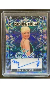 2024 Leaf Metal Pop Century Pom Klementieff Starlet Auto Blue #1/3 Guardians OTG - Bild 1 von 2