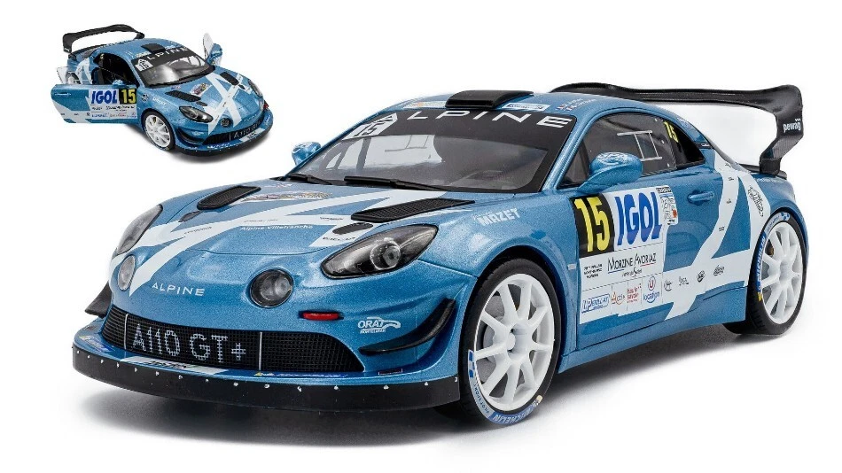 ALPINE A110 RGT N.15 RALLY MONT BLANC 2024 R.ASTIER-D.GIRAUDET 1:18 - Immagine 1 di 1