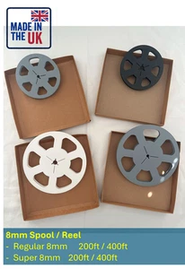 Super 8, Regular 8 - spool, reel - For 8mm Projectors, Editor - 400ft/200ft - Picture 1 of 7