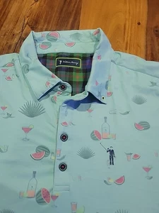 William Murray Cocktail Hour Kurzarm Golf ⛳️Poloshirt Herren L   - Bild 1 von 10