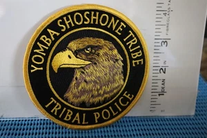 tribal indian police patch OMBA SHOSHONE TRIBAL POLICE NEVADA EAGLE HEAD - Picture 1 of 1