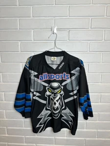 Manchester Storm Adidas Vintage Hockey Trikot sehr selten 90er England Jungen L - Bild 1 von 14
