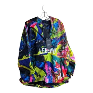 Legend Pullover Psicodélico Encriptado 1/4 Cremallera Sudadera con Capucha Talla XL Nuevo - Imagen 1 de 5