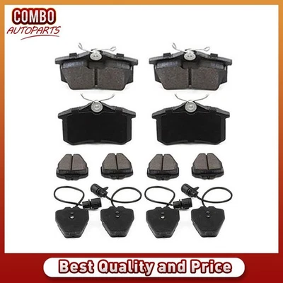 Front Rear Disc Brake Pads Set for 2000 2001 2002 2003 2004 Audi A6 Quattro - Image 1 of 4
