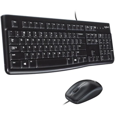 Logitech MK120 Wired Keyboard & Mouse Combo – New in Box, USB, Black - Image 1 of 3