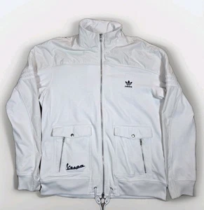 2010 Adidas Limited White Vespa Full Zip Jacket Men's Size XXL - Picture 1 of 10