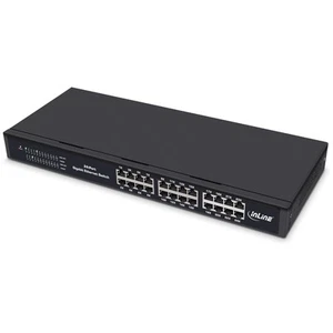 InLine Gigabit Netzwerk Switch 24-Port, 1GBit/s, 48,26cm (19"), Metall, lüfterlo - Bild 1 von 1
