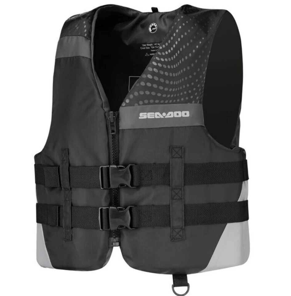 Sea-Doo OEM Motion PFD Life Jacket Vest Small Black 2859760490 - Image 1 of 4