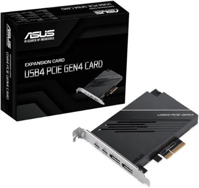 ASUS USB4 PCIE GEN4 CARD USB-C DisplayPort 1.4 PCIe 4.0 Brand NEW - Image 1 of 3