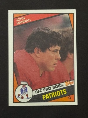 1984 Topps #137 John Hannah New England Patriots - Image 1 of 2