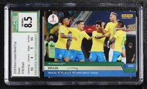 2018 Panini Instant World Cup Green /10 Brazil #193 CSG 8.5 - Picture 1 of 3