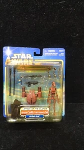 Star Wars Attack of the Clones ARENA CONFLICTO JUEGO DE ACCESORIOS Y droide de batalla SELLADO - Imagen 1 de 8
