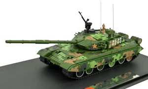 1:72 Cinese PLA ZTZ-99A modello carro armato da battaglia principale metallo pressofuso auto blindata 01-03 - Foto 1 di 11