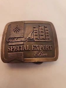Vintage Heileman's Special Export Beer Belt Buckle Indiana Metal Craft - Picture 1 of 6