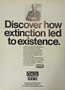 Original 1987 Discover the World of Science TV Show PBS Peter Graves Print Ad - Bild 1 von 1