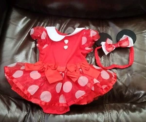 Disney Store Baby Disney Baby Minnie Mouse Dress Halloween Costume 0-3 Months - Picture 1 of 6