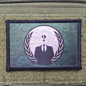 Parche Moral Anonymous Hacker Táctico Militar Ejército EE. UU. Bandera Gancho y Lazo 006 - Imagen 1 de 8