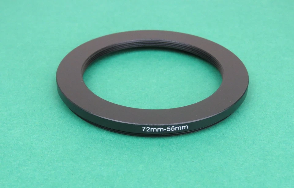 72-55 72mm-55mm Stepping Step Down Male-Female Filter Ring Adapter 72mm-55mm  - Image 1 of 2