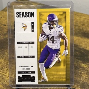 2017 Panini Contenders Stefon Diggs Season Ticket #34 Vikings RARE! Error Card - Picture 1 of 10