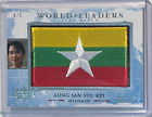AUNG SAN SUU KYI 2020 DECISION WORLD LEADER FLAG PATCH CARD MYANMAR CIVIL RIGHTS