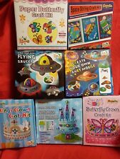 Make Your Own Craft Kit-Crown,Palace,Butterfly,Flying Saucer,Planet Mobile,Space